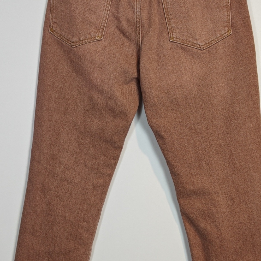 ANTHROPOLOGIE PILCRO The Vintage Straight Brown/Pink Busted Knees Jeans Size 30 - Picture 15 of 16
